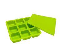 Ice Cube Tray, 9 Chamber Silicone Mould with Lid and Easy Removal, Ice Cube Maker, for Cocktails, Whiskey, Kitchen Parties, Drinks and Bar, Camping, Chocolate, Sweets