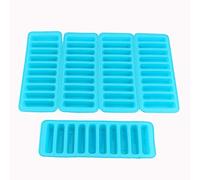 Ice Cube Tray, Colorful Cylinder Ice Cubes Tray Freeze Mould Fondant Chocolate Make with 24 Cubes for Easy Removal and