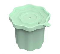 Ice Cube Tray Cup, ce Tray Made from BPA Silicone Water Bottle with Lids, Easy Fill and Release Ice Cube Trays for Chilling Cocktails Whiskey Drinks Juice Coffee (Light Green 1pcs)