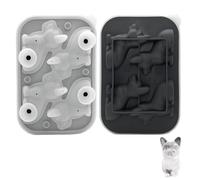 Ice Cube Tray, Cute Puppy-Shaped Ice Mold Reusable Candy Making Mould for Whiskey, Cocktails, Wine, Juice and Other Drinks