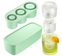 Ice Cube Tray for oz Cup Size Cylinder-Shaped 30-40 Large (1, Green)