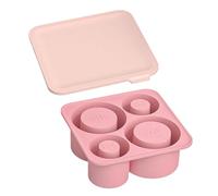 Ice Cube Tray for Stanley Cup 30-40Oz Tumbler, Silicone Ice Cube Moulds with Lid and Bin for Chilling Cocktails, Whiskey, Drinks, Coffee, Easy Fill and Release Ice Make Pink