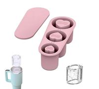 Ice Cube Tray for Tumbler Cup 30-40Oz,Silicone Cylinder Ice Mold with Lid,Ice Cube Molds for Tumbler Cup,Easy Release Ice Cube Maker for Chilling Cocktails,Drinks,Coffee