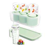 Ice Cube Tray for Tumbler Cup 30Oz-40Oz, 3 Pcs Silicone Cylinder Ice Mold with Lid and Bin for Freezer, Easy Fill and Release Ice Maker for Whiskey, Cocktail BPA-Free