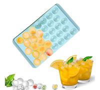 Ice Cube Tray Ice Ball Make,1Pcs 33-Cell Ice Cube Moulds Ball Ice Cube Moulds,Mini Ice Cube Tray Balls,Reusable,Best for Freezer Water Whiskey Cocktail and Other Drink.