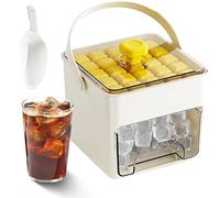 Ice Cube Tray - Ice Maker | Stackable Block Mold | Reusable Cooling Blocks Food Grade Silicone Press to Release Fridge from Restaurant, Tea, Cockt