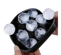 Ice Cube Tray | Reusable Silicone 9 Cells Easy Release | Football Shape Ice Cube Mould | Home Kitchen Appetizer Cocktails Whiskey
