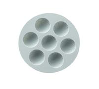 Ice Cube Tray Small Sphere Cups Cake Silicone Half Silicone Shape 7 Mold Football Cake Mould Ice Cube Tray Shapes (Blue, One Size)