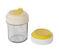 Ice Cube Tray,Square Ice Cube Mold,One Hand Press Ice-Tray Mold with Handle,Single Handed Pressing Ice-Maker,6 Grid Ice -Cube Tray Cup for Drinks (Yellow)