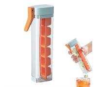 Ice Cube Tray,Square Ice Cube Mold,One Hand Press ICES-Tray Mold with Handle,One Glass Icecube Maker,6 Grid Easy Release IcessCube,Single Handed Pressing ICES-Maker,for Drinks Juices