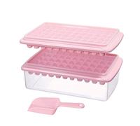 Ice Cube Tray with Lid and Bin for Freezer, Easy Release 55 Nugget Ice Tray with Cover, Storage Container, Scoop. Perfect Small Ice Cube Maker Tray & Mold. Flexable Durable Plastic, BPA Free