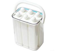 Ice Cube Tray with Lid for Freezer or Chiller Use Twist Release Function Dual Compartment Layout for Consistent Ice Output (A)