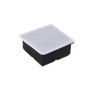 Ice Cube Trays 4/6/8/Grid Big Ice Tray Mold Box Large Silicone Cube Square DIY Bar Pub Wine(3 Grid)