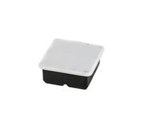 Ice Cube Trays 4/6/8 Grid Big Ice Tray Mold Silicone Cube Square DIY Maker(4 Grid- Black)