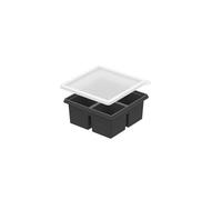 Ice Cube Trays 4/6/8Independent Grid Square Silicone Ice Cubes Mold Big Tray Cube(4Grid)