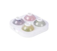 Ice Cube Trays 4 Grid Ice Ball Maker Large Dia 6.5cm Big Mold Tray(White)