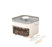 Ice Cube Trays 50 Grid Handheld Press Type Ice Cube Mold Double-Layer Design(White)