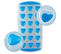 Ice Cube Trays, Easy-Release Silicone and Flexible Ice Trays for Freezer, Whiskey, Cocktail and Drink (18 Icecube Tray (Heart))