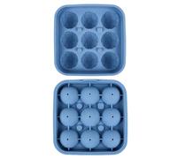 Ice Cube Trays for Freezer | 9 Cells Easy Release Football Shape Ice Cube Mould for Fridge, Appetizer, Party, Event, Cocktail, Drinks
