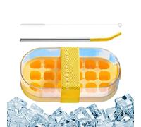 Ice Cube Trays for Freezer, Ice Bucket for 18 Cell Bottles | Reusable Ice Cube Tray for Whisky Cold Drinks Cocktail Coffee Soda Milk Restaurant