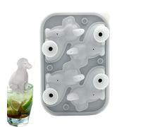 Ice Cube Trays for the Freezer, 4-Compartment Ice Cube Tray for Animal Figures such as Cats and Dogs, Cute Dog Ice Moulds, for Fridge, Kitchen, Restaurant, Wine, Milk, Fruit Juice, Whisky