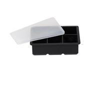 Ice Cube Trays Ice Cube Tray Silicone Ball Freezer Mold Square Maker with Lid 4/6/8 Grids(6 Grids Ice Cube)
