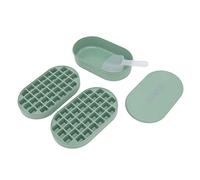 Ice Cube Trays Large Capacity Ice Ball Maker Mold with Bucket Lid Scoop Premium ABS Plastic Easy Release Ice Cubes for Home Kitchen Bars Parties Family Use