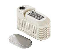 Ice Cube Trays Silicone Compact Portable Countertop Ice Maker Mini Cube Machine for Home Dorm Camping & Car Use (White1, A)