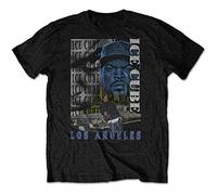 Rocks Off T-Shirt Ice Cube ICTS04MB05 - Unisex Los Angeles - Black XX-Large