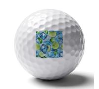 (Ice-Cubes) And Lime Slices Personalized Golf Balls Distance Practice Ball for Indoor Outdoor