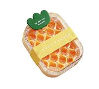 Ice Cubes Bottle | 2-in-1 Pineapple Leak-proof Portable Mold | Portable Ice Cup | for Juice Beverage Coffee Drink Camping Summer Indoor Beach Travel Car