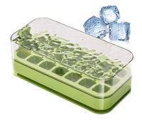 Ice Cubes Mold - Silicone Ice Cubes Bin with Lid - Freezing Blocks Mold Kitchen Gadget Whiskey, Chilled Beverages, Coffee, Milk, Cocktail