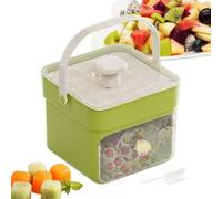 Ice Cubes Moulds, Ice Cubes Tray, Ice-Cubes Maker with Lid and Bin, Easy to Release Ice-Cubes, Double Layer, with Ice-Scraper, Non Stick ICES Block Making Tool for Coffee Whiskey Cocktails