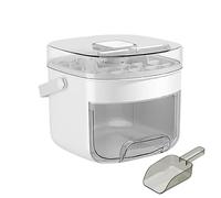 Ice Cubes Tray for Freezer, Food-Grade Ice Cubes Moulds, 48PCs Ice-Cubes Maker with Lid and Bin, Release All Ice-Cubes in A Press, with Ice-Scraper, Non Stick ICES Making Tool for Whiskey Cocktails