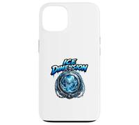 Ice Dimension Frozen World Clock Fantasy Scene Case for iPhone 13