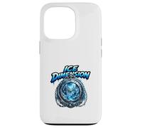 Ice Dimension Frozen World Clock Fantasy Scene Case for iPhone 13 Pro