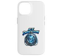 Ice Dimension Frozen World Clock Fantasy Scene Case for iPhone 14
