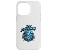 Ice Dimension Frozen World Clock Fantasy Scene Case for iPhone 14 Pro Max