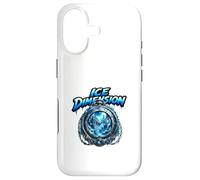 Ice Dimension Frozen World Clock Fantasy Scene Case for iPhone 17