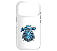 Ice Dimension Frozen World Clock Fantasy Scene Case for iPhone 17 Pro