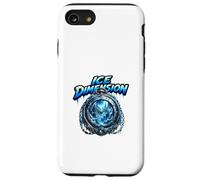 Ice Dimension Frozen World Clock Fantasy Scene Case for iPhone SE (2020) / 7/8