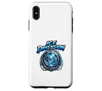 Ice Dimension Frozen World Clock Fantasy Scene Case for iPhone XS Max