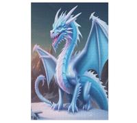 Ice Dragon 1000 Piece Jigsaw Puzzle for Adults Kids - Wooden Jigsaw Puzzles for Adults 1000 DIY Puzzle Toys （78×53cm）