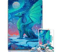 Ice Dragon 1000 Piece Jigsaw Puzzles for Teenagers,Challenging Game Gifts for Is Ideal As A Gift for The Whole Family (38x26cm)