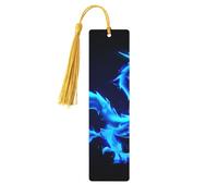 Ice Dragon Double-Sided Printed Wooden Bookmarks 5pcs, Women Presents for Book Lovers Cool Notebook Accessories Birthday Presents for Men(5 Piece Set)