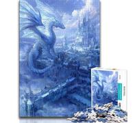 Ice Dragon Jigsaws 1000 Pieces for Teenagers,Family Game Stress Reliever Difficult Challenge Gifts for Friends And Family (38x26cm)