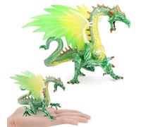 Ice Dragon Toy - Solid Ice Flying Dragon, Movable Monster Action Figure for Boys and Girls - Fantasy Rock Beast Figurine - Durable Creature - Fun Toys for Kids Ages 7+ - Green