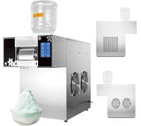 Ice Drink Maker Slushie Machine, Commercial Snowflake Shaver with Touch Screen, Electric Snow Maker, Adjustable Speed for Snacks