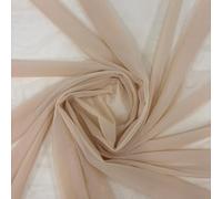 Ice Fabrics 4-Way Stretch Power Mesh Fabric by The Yard - 60" Wide Nylon Spandex Sheer Net - Breathable & Stretchy Mesh Fabric for Sewing Activewear, Dresses, Crafts - Beige - 1 Yard