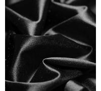 Ice Fabrics 4 Way Stretch Silky Spandex Satin Fabric by The Yard - 60" Wide Shiny Satin Spandex Fabric for Dresses, Active Wear, Yoga Pants, Table Cloth - Thick and Heavy - Black - 2 Yards